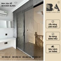 Rèm Sáo Nhựa Giả Gỗ Bình An Chống Thấm Nước, Nhựa PS Hàn Quốc Cao Cấp, Dễ Vệ Sinh