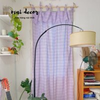 Rèm Sọc Caro Đủ Màu Họa Tiết Vintage Cửa Sổ, Rèm Cửa Ra Vào Phong Cách Đà Lạt Mộng Mơ, Nước Pháp Nên Thơ