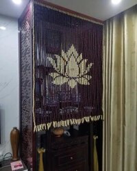 Rèm treo bàn thờ HOA SEN Đẹp - Mành Hạt Gỗ » Rèm Thanh Nhàn