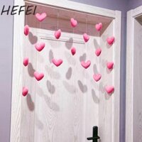 Rèm Treo Cửa HEFEI Dễ Dàng Sử Dụng Không Lỗ Làm Đẹp Cao Cấp Nữ Tặng Hình Trái Tim Rèm Phân Vùng Trang Trí Nhà