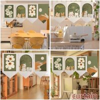 Rèm Treo Cửa Ngắn Trang Trí Phòng Khách / Nhà Bếp