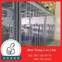 Rèm Trong Rèm Ngăn Lạnh Điều Hoà 1,9m  Màn Nhựa Phòng Lạnh  Rèm Nhựa PVC Mẫu Mã Đẹp  Đa Dạng Kích Thước Lắp Đặt - Dày 2mm 2 ly - Rộng 0,8mCao 1,9m