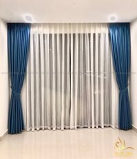 Rèm vải đẹp tại Nam Từ Liêm, Hà Nội rèm vải hai lớp phòng khách GA18