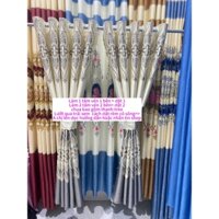 RÈM VẢI GẤM 3D MÀU XÁM PHỐI NỀN KEM TRẮNG CAO CẤP LOẠI 1 CẢN SÁNG CẢN NẮNG 98%  CỬA CHÍNH  CỬA SỔ  NHIỀU KÍCH  THƯỚC