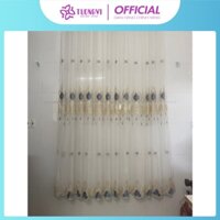 Rèm Voan Thêu TƯỜNG VI Trang Trí Spa, Decor Phòng Khách Kiểu Khoen Ore, Thiết Kế Màu Sắc Tinh Tế, Sang Trọng