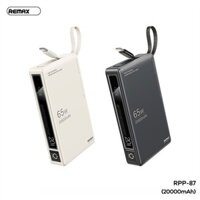 [REMAX RPP-87] Pin sạc dự phòng 20000mAh QC3.0+PD 65W+22.5W HT % pin
