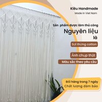 Rèm,màn cửa trang trí macrame,vách ngăn, màn chắn macrame - ảnh thật