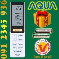 Remote AQUA - Điều khiển AQUA "CHÍNH HÃNG" cho điều hòa có Tặng Pin Chính Hãng. (Mẫu số 5)