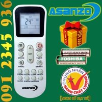 Remote ASANZO - Điều khiển ASANZO "CHÍNH HÃNG" cho điều hòa có Tặng Pin Chính Hãng. (Mẫu số 4)