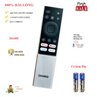 Remote Điều khiển giọng nói tivi CHIEKO VỎ TRẮNG 43S 50SU 55SU hàng chính hãng theo TV 100% Tặng kèm Pin