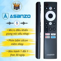 Remote điều khiển tivi ASANZO giọng nói mẫu ngắn hàng chính hãng