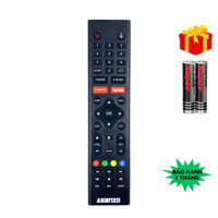 Remote điều khiển tivi ASANZO Mã 02 giọng nói, điều khiển TV ASANZO dòng Internet/LED/LCD - Tặng kèm pin - GDCT