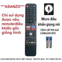 Remote điều khiển tivi ASANZO MICRO ĐIỀU KHIỂN GIỌNG NÓI MODEL 2022 --- Mai Phương ---