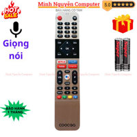 Remote điều khiển tivi COOCAA Mã 02, giọng nói, điều khiển TV COOCAA - Tặng kèm pin - Minh Nguyễn