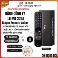 Remote Điều khiển tivi LG giọng nói 2022 MR22GA các dòng tivi LG 2017-2022-Hàng mới  Fullbox LG