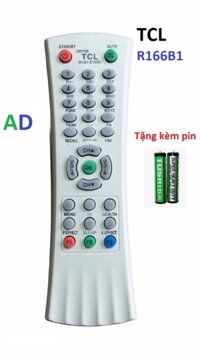 Remote Điều Khiển TiVi TCL model R166B1 dầy cong đời cũ-tặng kèm pin Remote Điều Khiển TiVi TCL CRT R166B1