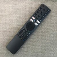 Remote điều khiển tivi xiaomi L43M8-A2SEA giọng nói, Remote TV xiaomi 4 nút màu trắng - tặng kèm pin