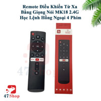 Remote Điều Khiển Từ Xa Bằng Giọng Nói MK18 2.4G Học Lệnh Hồng Ngoại 4 Phím Điều Khiển Từ Xa