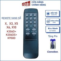 REMOTE ĐIỀU KHIỂN VANG SỐ ĐỜI X X3 X5 X6 X10 K306D+ K306DS+ K950D LOẠI ĐẸP TẶNG PIN