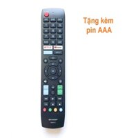 Remote Dùng Cho TV SHARP Điều Khiển Tivi RNF01 Internet Smart TV Kèm Pin AAA