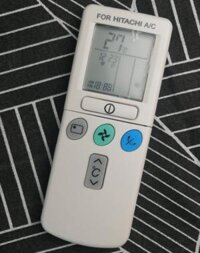 Remote máy lạnh Hitachi ML70 - Nút quạt xanh