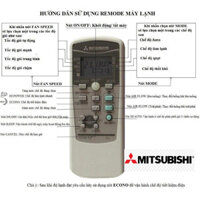Remote Máy Lạnh MITSUBISHI Chính Hãng mới 100% Bảo hành 1 năm