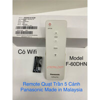 Remote quạt Panasonic, Điều khiển quạt trần Panasonic 5 cánh chính hãng Made in Malaysia