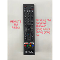 Remote tivi Rindo, Điều khiển tivi RINDO