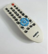 Remote tivi SANYO TV124 Huayu - Nút xanh ( Hộp)