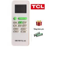 Remote từ xa điều hòa TCL 4 nút xanh dòng XA21  có chức năng ECo tiết kiệm điện thông minh loại tốt lắp pin vào là dùng được luôn - tặng kèm pin - đầu bấm máy lạnh TCL có 4 nút xanh - điều khiển điều hoà TCL Eco XA21 loại tốt