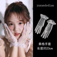 Ren Găng Tay Ren lolita Lưới Ngắn lolita Cô Gái Hoa Cưới Ảnh Cưới Váy Tay Phụ Kiện Ảnh Nữ