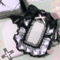 Ren Goo Card Holder Purple Bat Angel Wings diy Handmade Goo Card Holder Thành phẩm#蕾丝咕卡套紫色蝙蝠天使翅膀diy手工咕卡套成品
