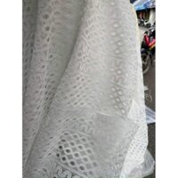 Ren thô hai màu trắng và kem( shop bán vải không bán áo)