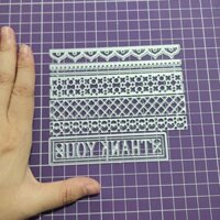 Ren viền kim loại Die Cuts cho Scrapbooking, DIY Handmade Crafts Dập nổi Punching Stencil