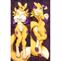 Renamon Dakimakura Anime Nhật Bản Otaku Waifu Cuộc Sống Ôm Cơ Thể Gối Otaku Đệm Gối Vỏ Chăn Ga Gối Trang Trí