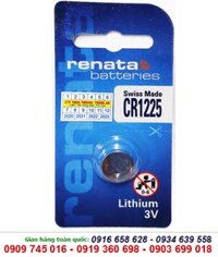 Renata CR1225; Pin 3v Lithium Renata CR1225 _Made in Swiss (Vỉ 1viên)