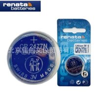 renata Thụy Sĩ CR2477N Pin Nút Chìa Khóa Xe Pin Điều Khiển Từ Xa, Pin Lithium 3V