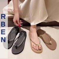 Renben Giày Đi Biển Mới Dép Nữ Thời Trang Mùa Hè Đế Nêm Flip-Flops