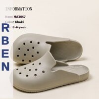 RENBEN Giày Lỗ Nữ Thời Trang Mùa Hè Sandal Mũi Đóng Mới