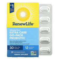 Renew Life Ultimate Flora Extra Care Go-Pack Probiotic 30 Billion Live Cultures 30 Vegetarian Capsules