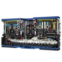 REOBRIX 66038 NHÀ MÁY U-BOAT bộ đồ chơi xếp lắp ráp ghép mô hình SUBMARINE FACTORY 3466 khối