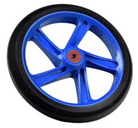 Replacement Wheel for the Razor A5 Lux Kick Scooter 200 mm (8"): Black Wheel with BLUE Hub