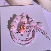 Resource LIMIT Flocking Crybaby Key Ring Silica Gel Cô Gái Đáng Yêu