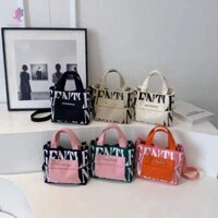 Resource LIMIT Túi đeo chéo Canvas Letter Du lịch di động