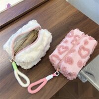 Resource LIMIT Túi trang điểm sang trọng Hộp đựng bút chì in hình trái tim tình yêu Hộp đựng đồ vệ sinh