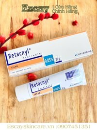 Retacnyl Tretinoin Cream -Hỗ Trợ Trị mụn - Giảm Nếp Nhăn - Chống Lão Hoá da 0.025% - 0.05% ( 30G ) (date mới 0.05%)