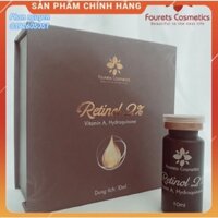 Retinol 2% Vitamin A, Hydroquinone Fourets Cosmetics, tinh chất dưỡng trắng da, ngừa mụn, làm mờ thâm nám tàn nhang