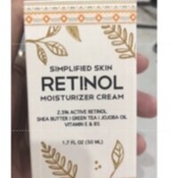 Retinol Moisturizer Cream 2.5% for Face & Eye Area with Vitamin E & Hyaluronic Acid for Anti Aging, Simplified Skin US