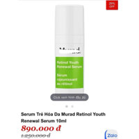 retinol mura.d 10ml unbox date 12.26