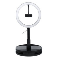 Retractable 10 Inches LED Ring Lamp Live Fill Light Photography Selfie Beauty Light with Bracket